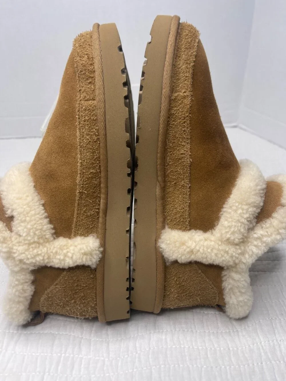 UGG Womens Classic Ultra Mini SpillSeam Chestnut Suede Boots Size 7 US Winter